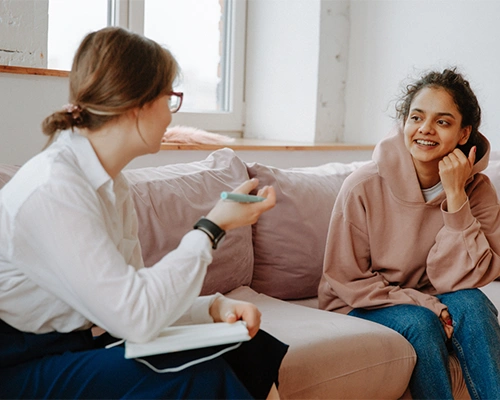 Teen therapy session with an adolescent and licensed counselor at Alssaro Counseling